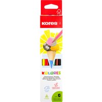 Kores Dreikant-Buntstifte, Kolores, 6er Karton-Etui – Bild 2