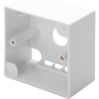 DIGITUS Aufputzrahmen für Keystone Module, reinweiß RAL9010