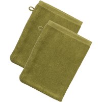 LIVING CRAFTS - Home Waschhandschuh, 2er-Pack - Khaki (100% Bio-Baumwolle), Nachhaltige Mode, Bio Bekleidung – Bild 2