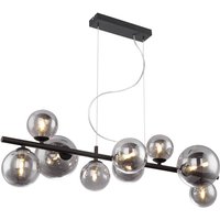 GLOBO LED Retrofit Balkenpendel Riha 86,6x36cm 120cm schwarz /grau