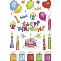 HERMA Geschenke-Sticker DECOR, Geburtstag, beglimmert – Bild 2