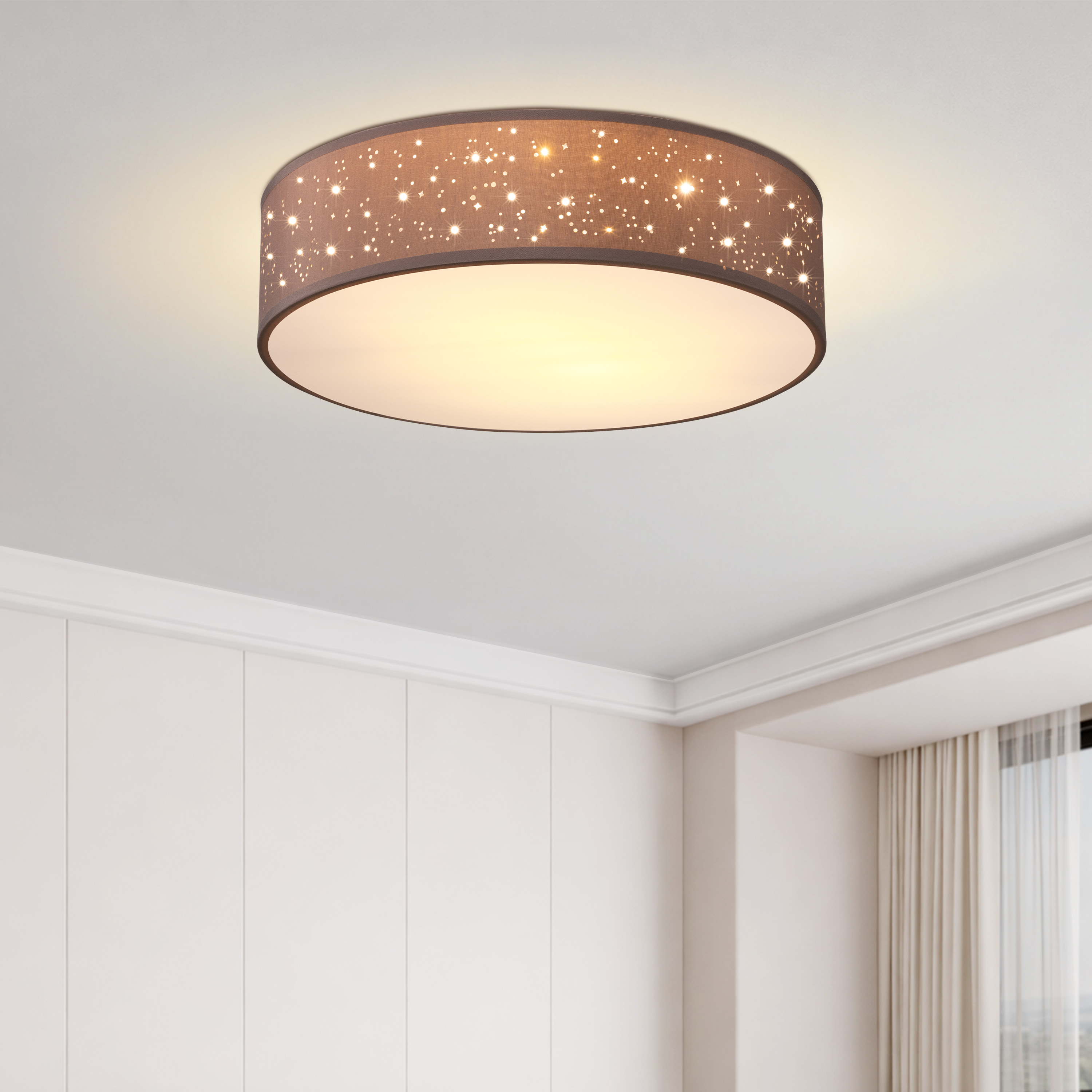 monzana 109406 Deckenlampe Taupe – Bild 2