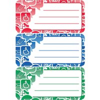 HERMA Buchetiketten, Social Icons, 76 x 35 mm