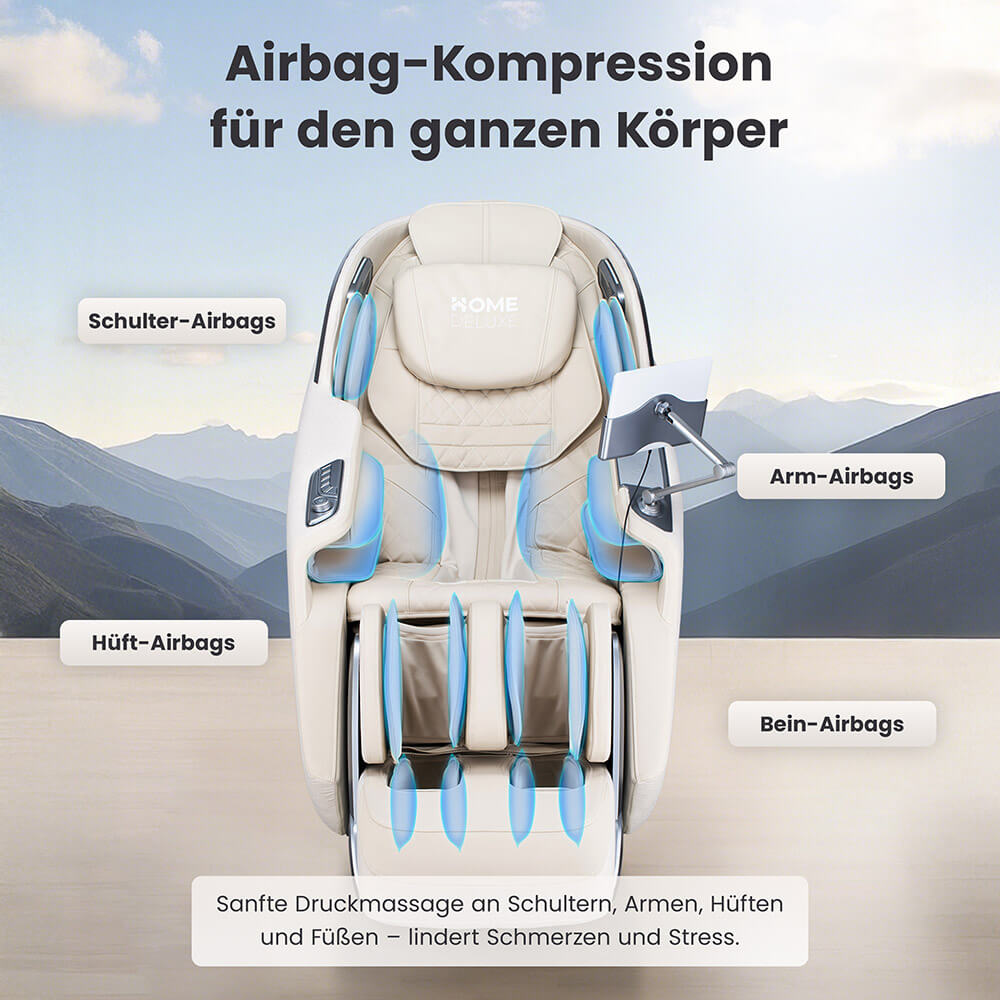 Home Deluxe 4058166322777 Massagesessel Beige – Bild 6