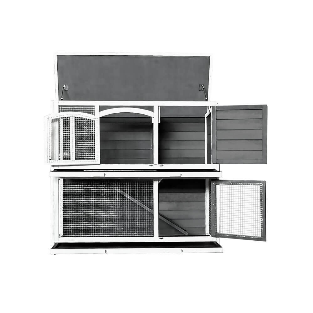 Kaninchenstall aus Holz MINO 122 x 108 cm – Bild 4