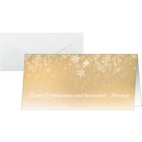 sigel Weihnachtskarte, Golden Christmas Night, DIN lang – Bild 2