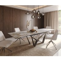 DELIFE Edge Esstisch Keramik Edelstahl
