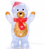 Deuba LED Acryl Figur Weihnachten Teddy stehend