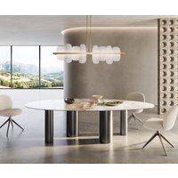 DELIFE Edge Oval Esstisch Keramik