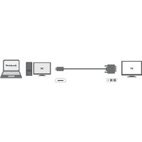 LogiLink HDMI - DVI-D 18 1 Monitorkabel, 3,0 m