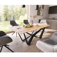 DELIFE Edge Esstisch Bootform Eiche