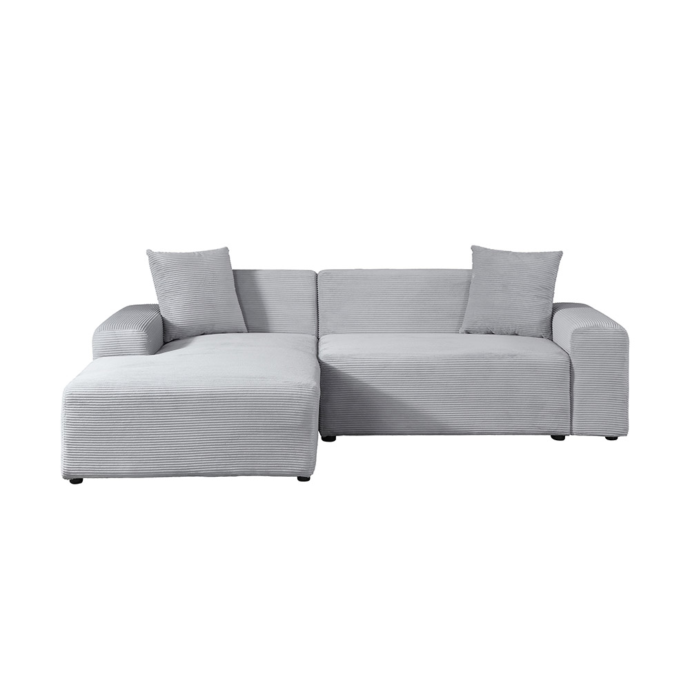 Home Deluxe 4058166434111 Ecksofa Grau – Bild 3