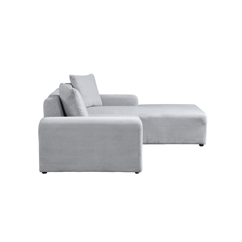 Home Deluxe 4058166434111 Ecksofa Grau – Bild 4