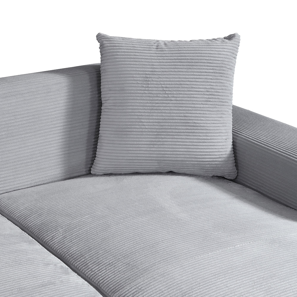 Home Deluxe 4058166434111 Ecksofa Grau – Bild 5