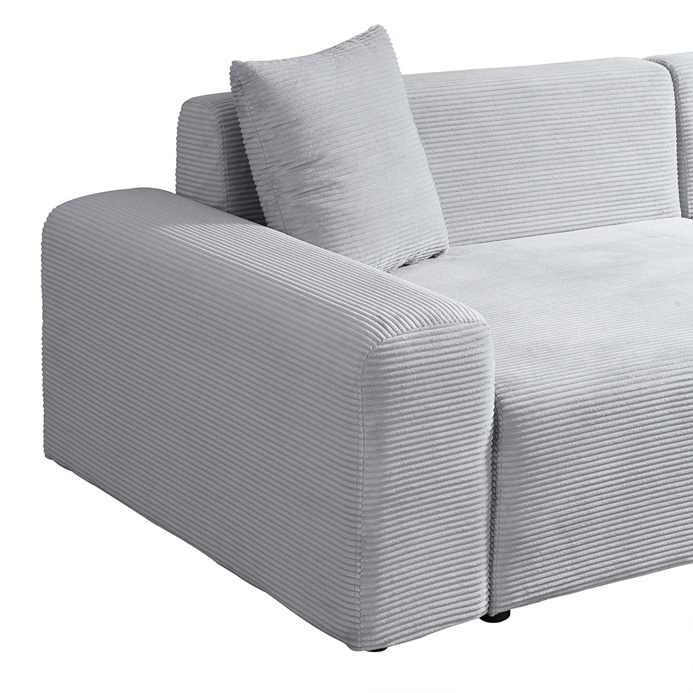 Home Deluxe 4058166434111 Ecksofa Grau – Bild 6