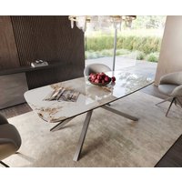 DELIFE Edge Esstisch Keramik Edelstahl – Bild 2
