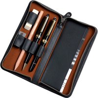 Alassio Schreibgeräte-Etui, für 3 Schreibgeräte, schwarz
