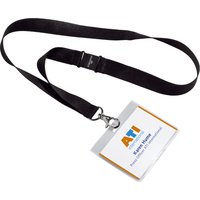 DURABLE Namensschild, mit Textilband 20, 90 x 60 mm, schwarz – Bild 2