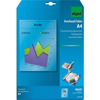 sigel Inkjet-Folie, DIN A4, transparent, klar, 100 my
