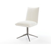 Drehstuhl Lelio-Flex Bouclé Soft Beige Fußkreuz Graphit 360 drehbar Wippfunktion Taschenfederkern