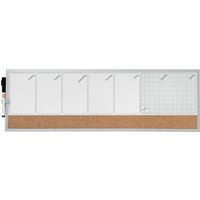 nobo Kombi-Wochenplaner, Weißwand/Kork, (B)585 x (H)190 mm