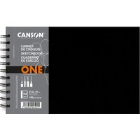CANSON Skizzenbuch ONE, 216 x 140 mm, schwarz – Bild 2
