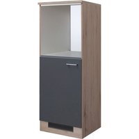 Geräteumbauschrank Tiago Basaltgrau/Braun 60x168,5x60cm – Bild 2
