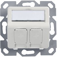 Telegärtner AMJ Unterputzdose 50 x 50 mm, 2-fach, alpinweiß