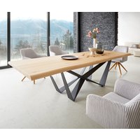 DELIFE Edge Esstisch Eiche Schwarz