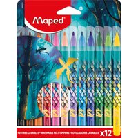 Maped Fasermaler DRAGON, 12er Kartonetui