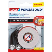 tesa Powerbond Montageband Ultra Strong, 19 mm x 1,5 m