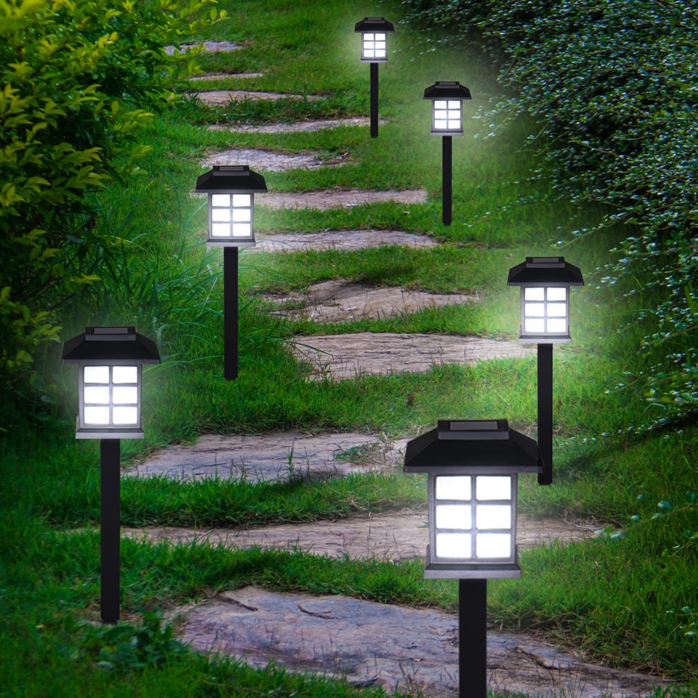 monzana LED Solarleuchten 24er-Set Schwarz – Bild 3