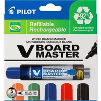 PILOT Whiteboard-Marker V BOARD MASTER, Keilspitze, 5er Etui – Bild 2