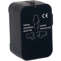 pavo Universal-Reisestecker (US/AU/EU/UK), schwarz