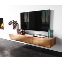 Lowboard New Live-Edge 145 cm Akazie Natur 3 Türen schwebend