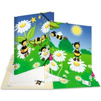 HERMA Eckspannermappe Tiere, Bienenwiese, Karton, DIN A4