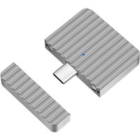 LogiLink Externes SSD-Gehäuse, USB-C - PCIe NVMe, silber