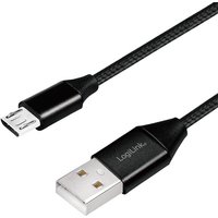 LogiLink USB 2.0 Kabel, USB-A - Micro-USB Stecker, 0,3 m – Bild 2