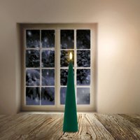 LED-Kegelkerze mit Timerfunktion, Höhe ca. 28 cm