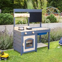 Matschküche aus Holz MUDINO - Grau