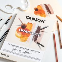 CANSON Studienblock GRADUATE MIXED MEDIA, natur, DIN A4 – Bild 2