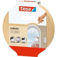 tesa Maler Hochkrepp Papierabdeckband, 38 mm x 25 m, beige – Bild 2
