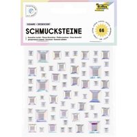 folia Schmucksteine SQUARE IRIDESCENT, selbstklebend – Bild 2