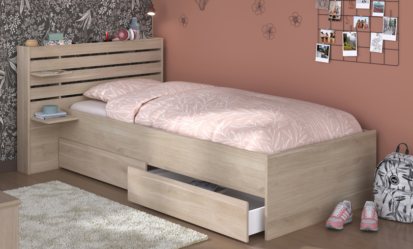Parisot Escale 1 Stauraumbett 90x200 – Bild 4