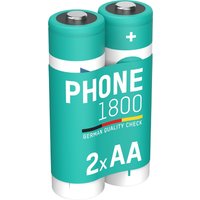 ANSMANN Dect NiMH Akku, Mignon AA, 1.800 mAh, 2er Blister – Bild 2