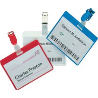DURABLE Namensschild, oben offen, mit Clip, transparent – Bild 2