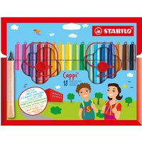 STABILO Fasermaler Cappi, 18er Kartonetui