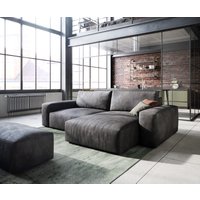 DELIFE Lanzo Ecksofa Anthrazit