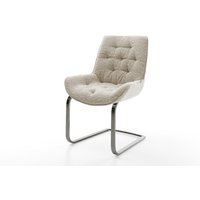 Freischwinger Taimi-Flex Webstoff Soft Beige Freischwinger flach Graphit