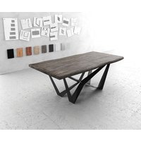 DELIFE Edge Esstisch Akazie Schwarz